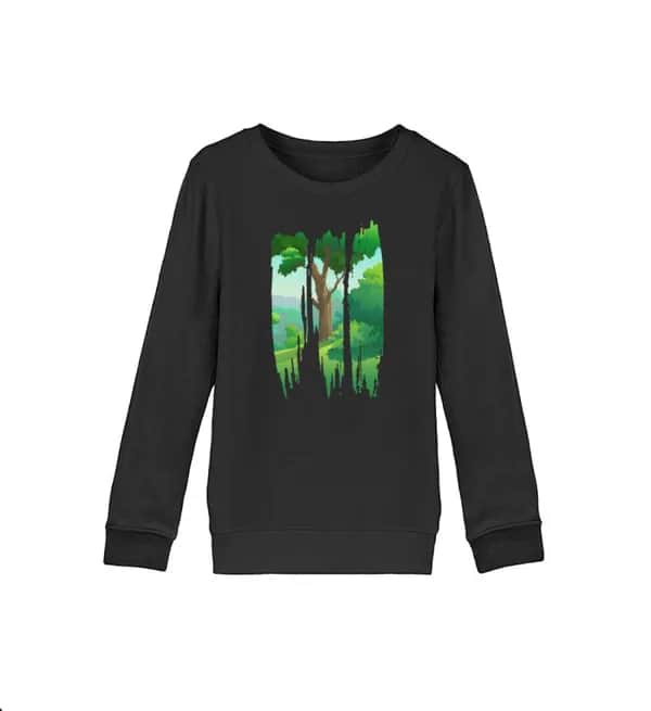 Lovely Nature Brush Landscape - Kinder Bio Sweatshirt