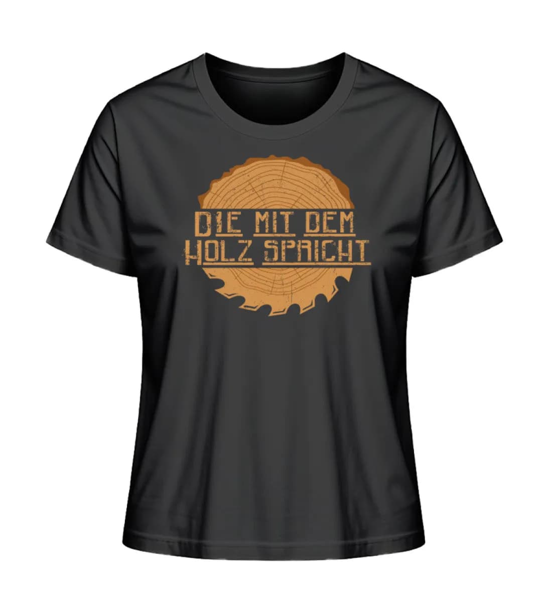 Die mit dem Holz spricht - Damen Premium Bio Shirt