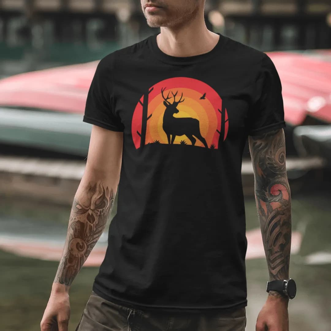 Retrohirsch - Herren Premium Bio Shirt