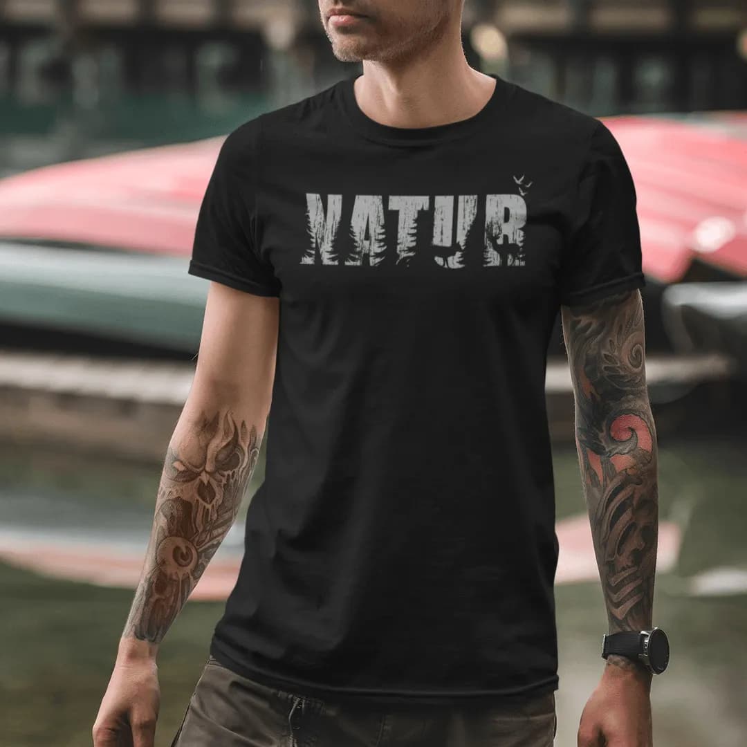 Natur - Herren Premium Bio Shirt