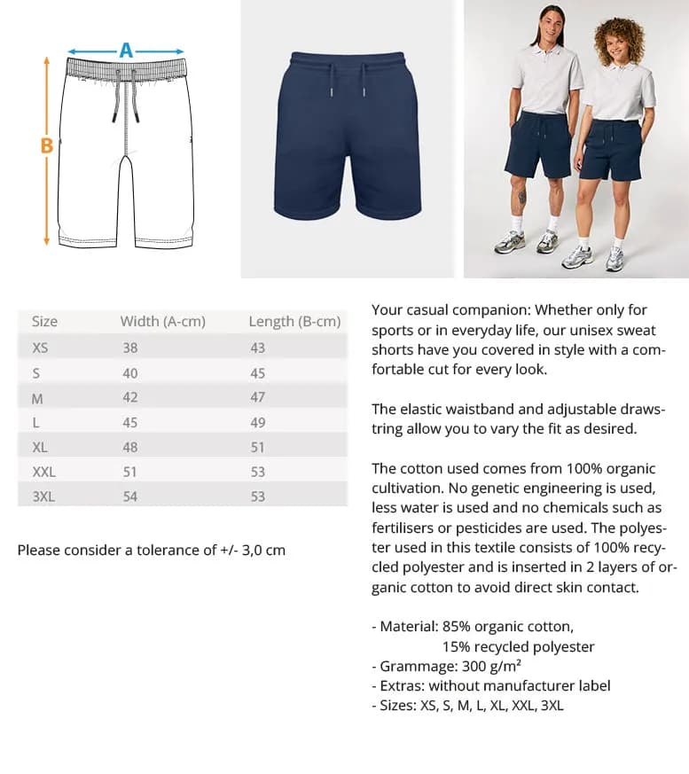 Uwaldu  - Trainer Sweat Shorts mit Stick