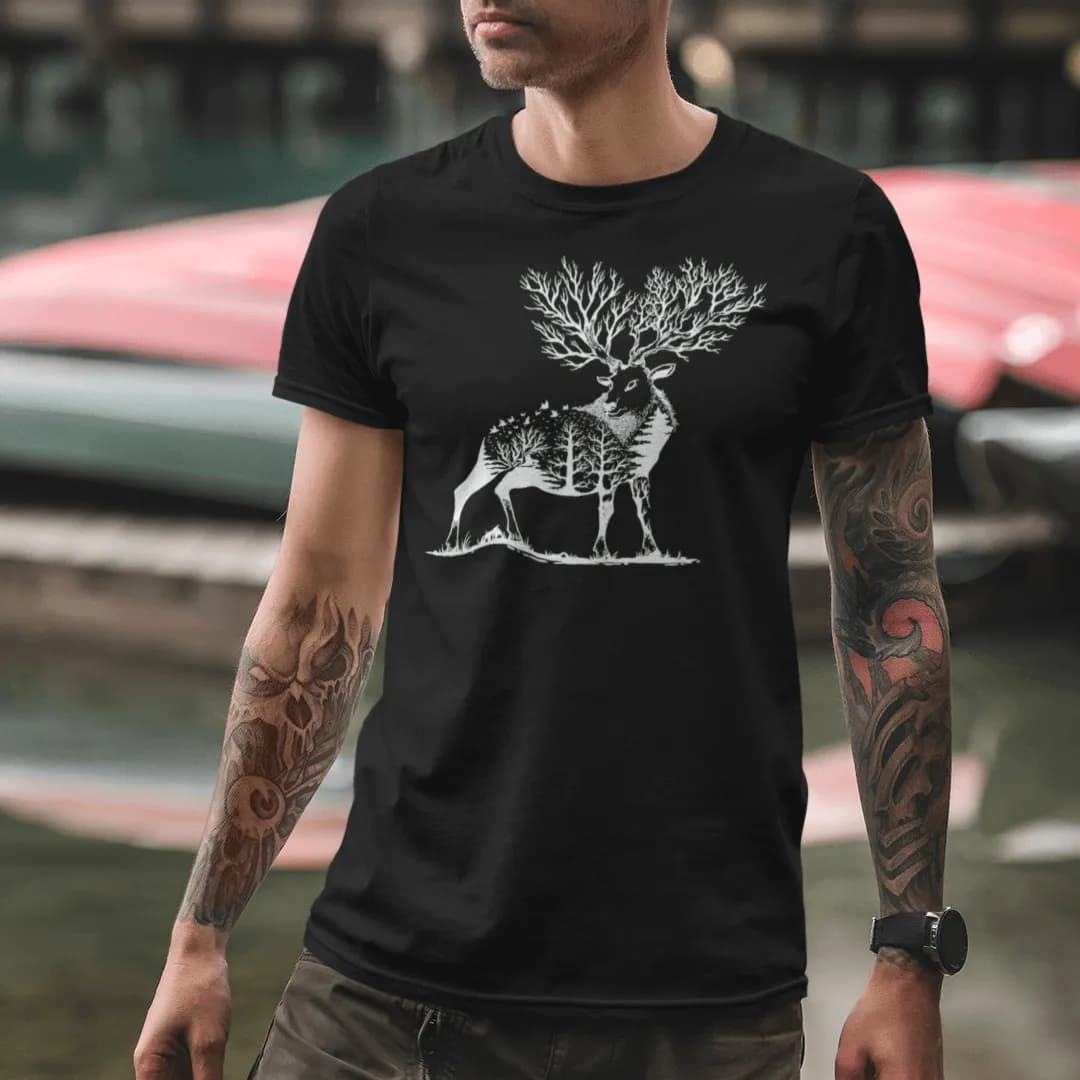 Waldhirsch - Herren Premium Bio Shirt