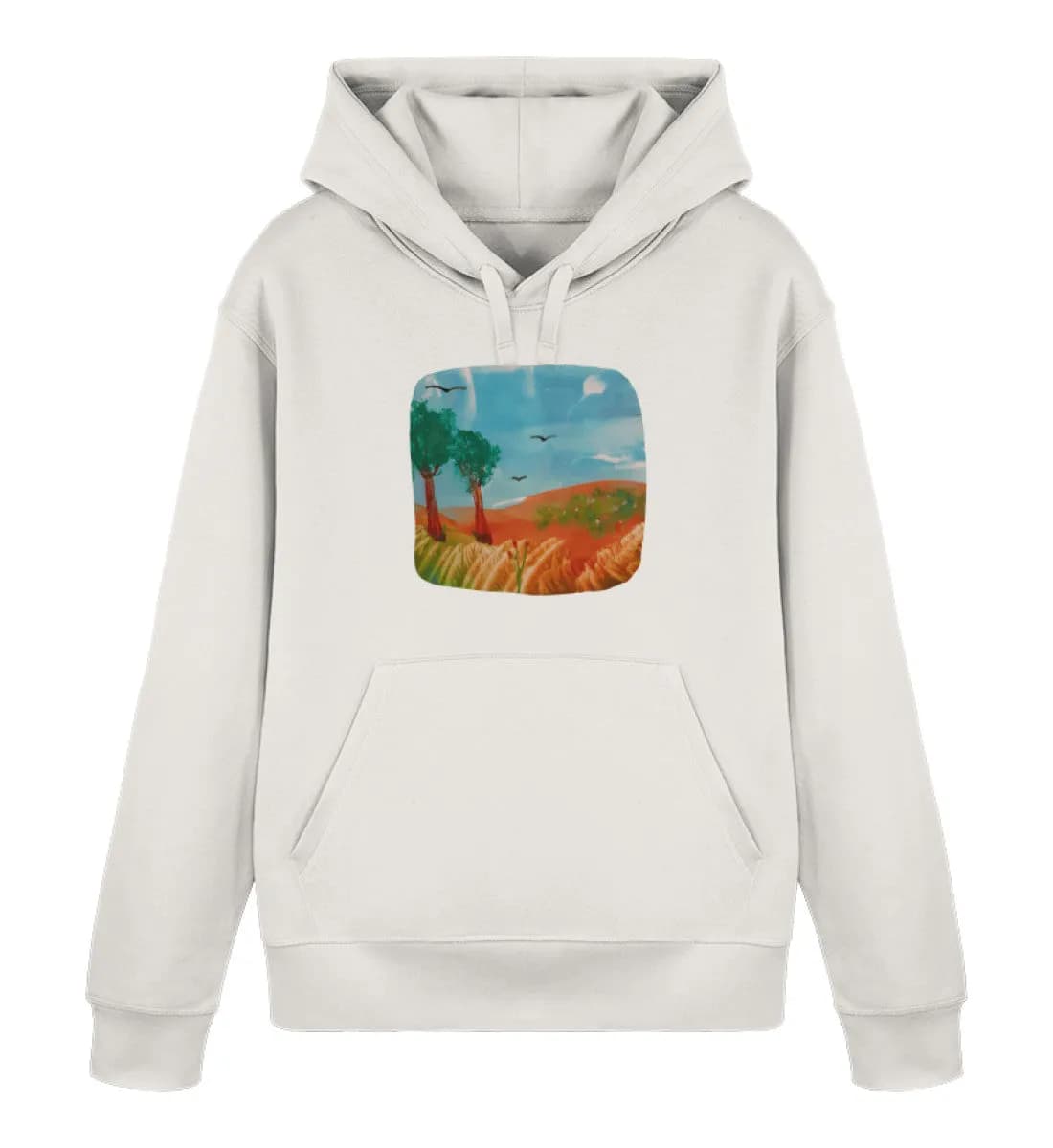 Kunst zum Anfassen friedliche Szene  - Unisex Basic Bio Hoodie