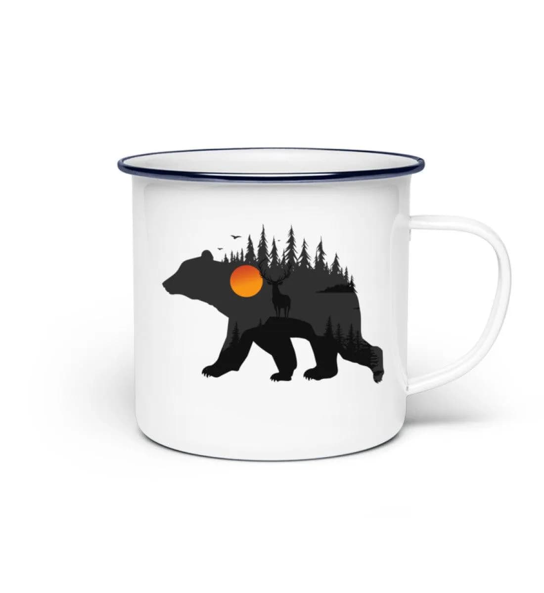 Waldbär - Emaille Tasse