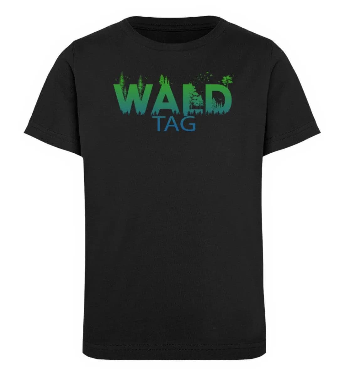 Wald Tag grün/blau - Kinder Bio T-Shirt