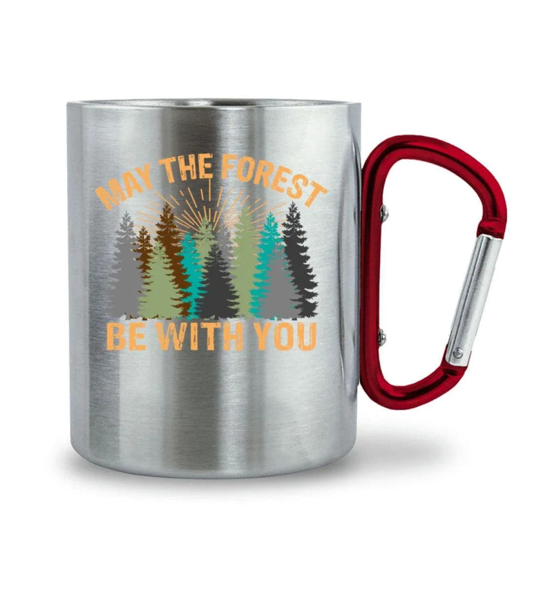May the forest - Edelstahltasse mit Karabinergriff