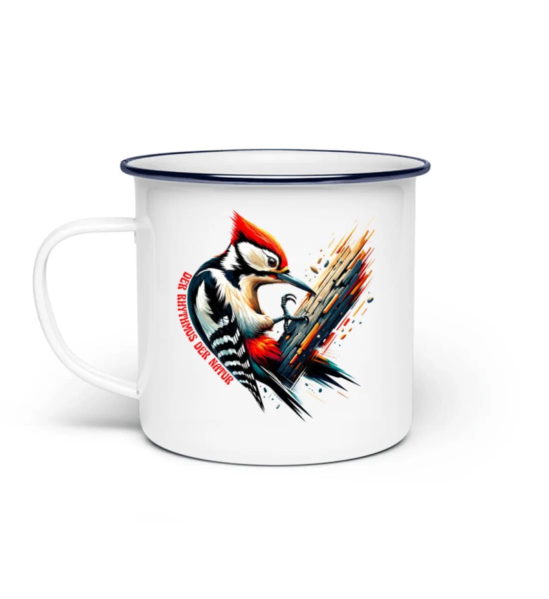 Rhythmus der Natur - Emaille Tasse
