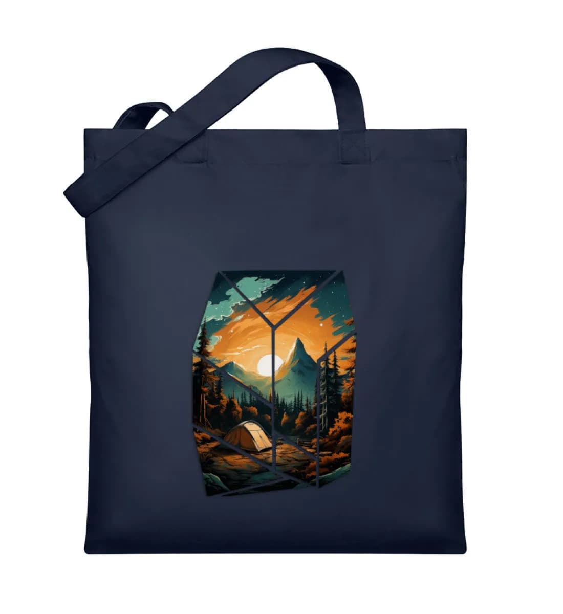 Camping in nature - Organic Jutebeutel