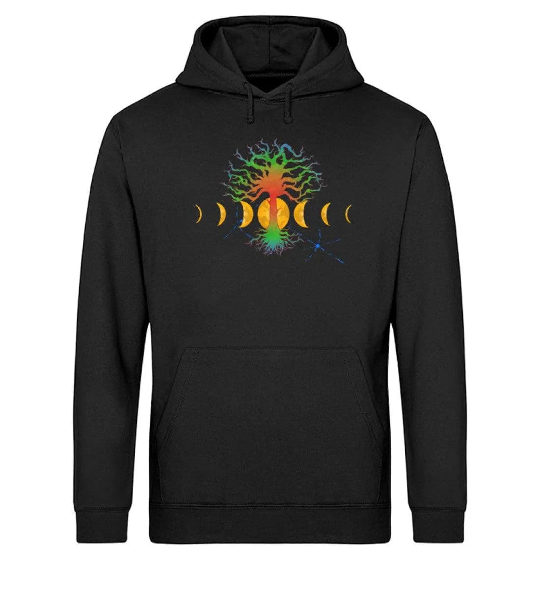 Hot Tree with moonphases - Unisex Basic Bio Hoodie