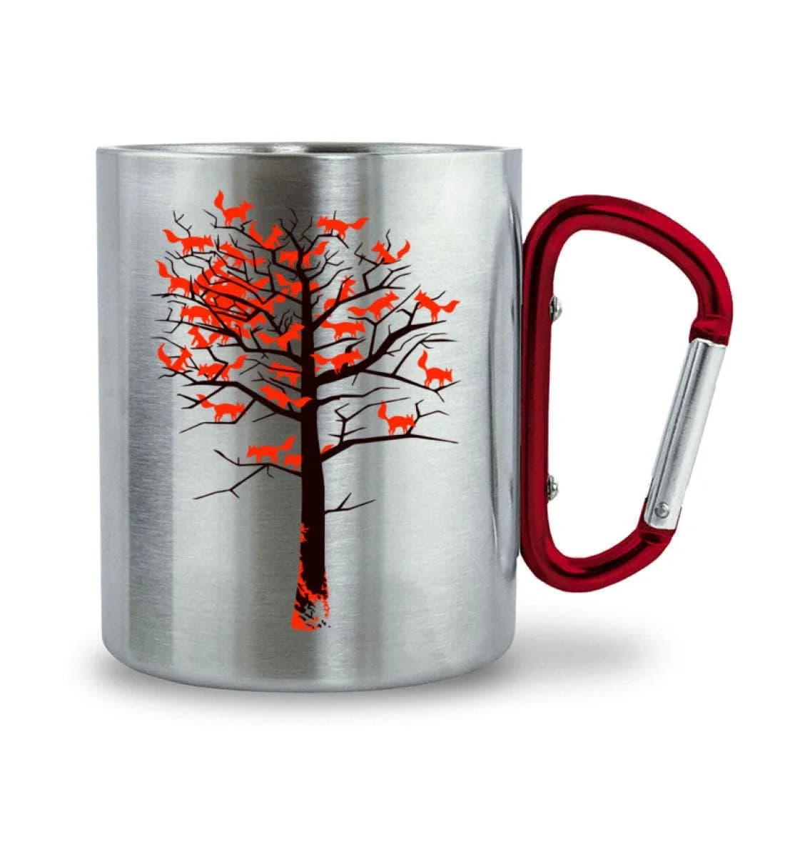 Foxtree - Edelstahltasse mit Karabinergriff