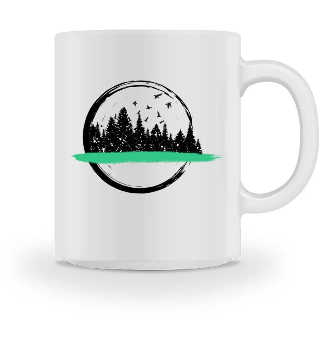 Wald im Kreis - Tasse