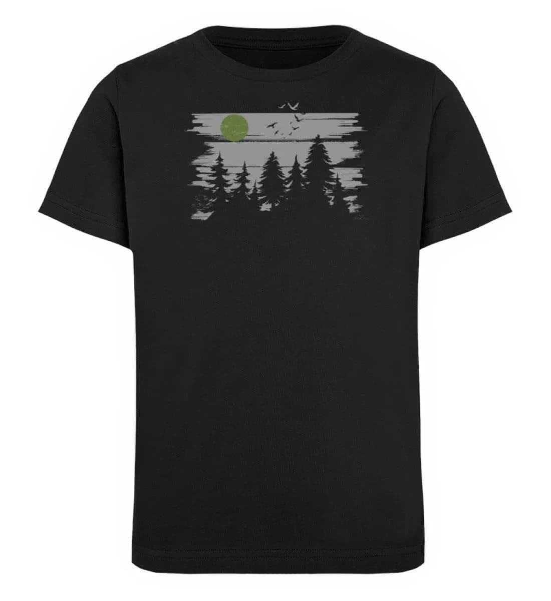 Wald mit Vollmond  - Kinder Bio T-Shirt