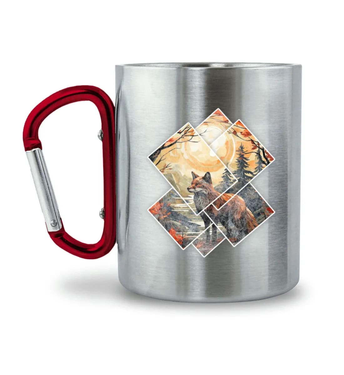 Fox Pictures - Edelstahltasse mit Karabinergriff
