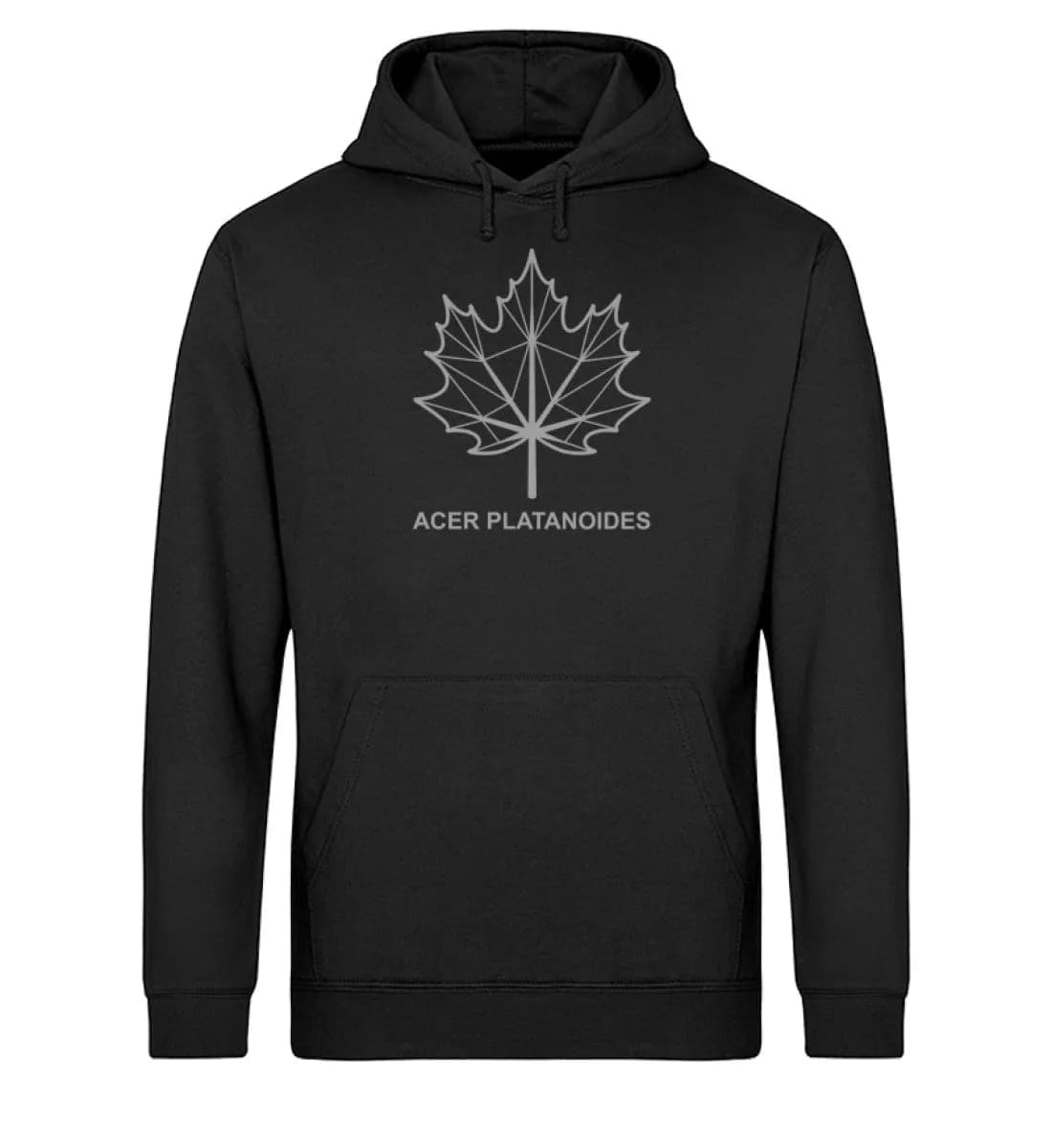 Spitzahornblatt Linien - Unisex Basic Bio Hoodie