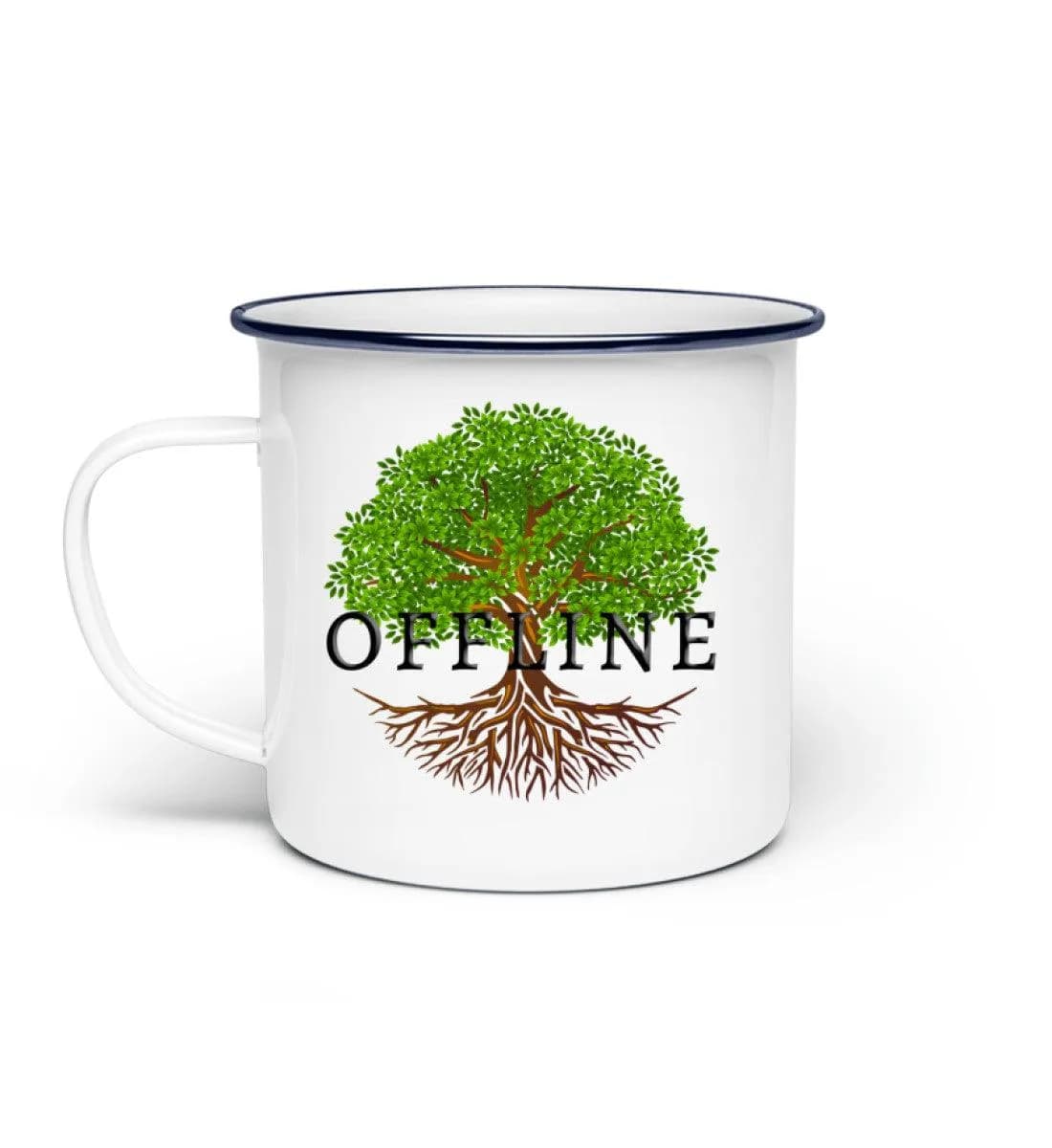 Offline Tree - Emaille Tasse