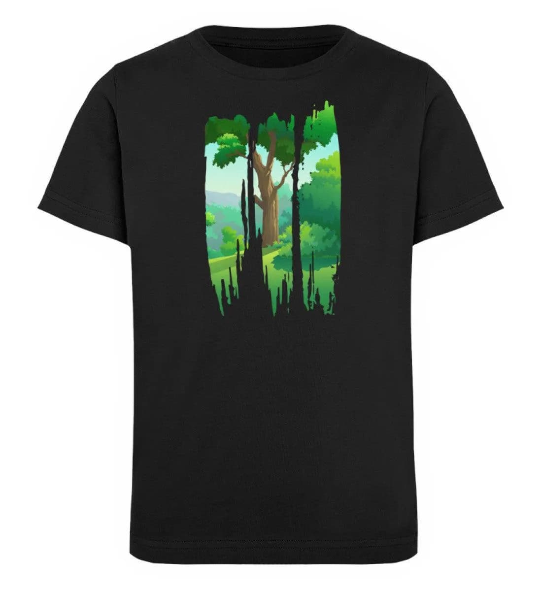 Lovely Nature Brush landscape - Kinder Bio T-Shirt