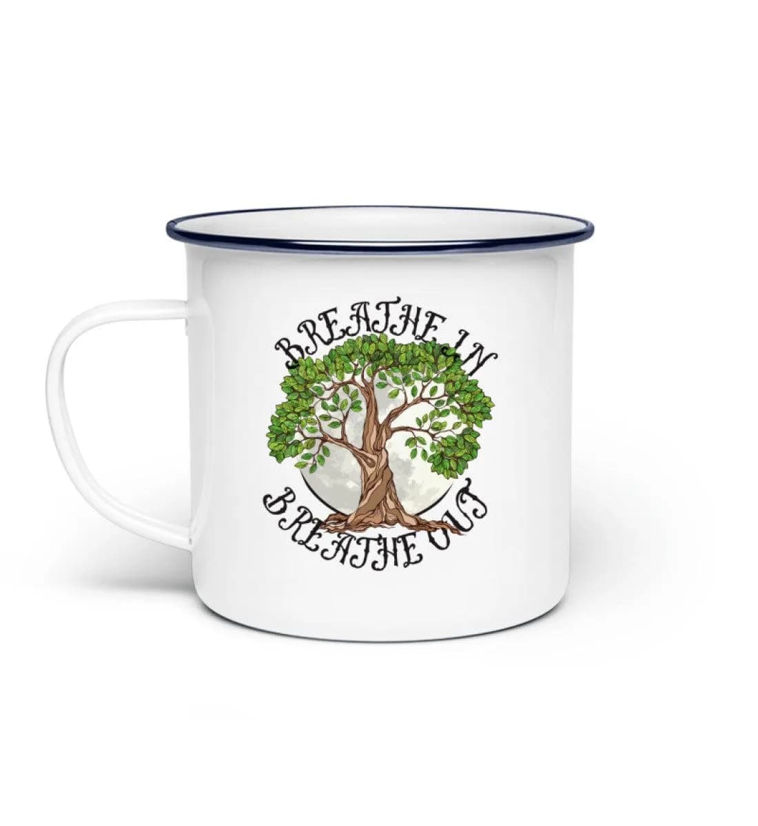 Breathe in - Emaille Tasse