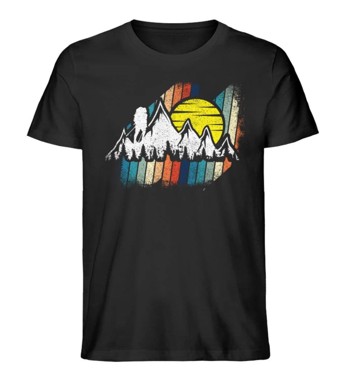Berge mit Sonne - Herren Premium Bio Shirt