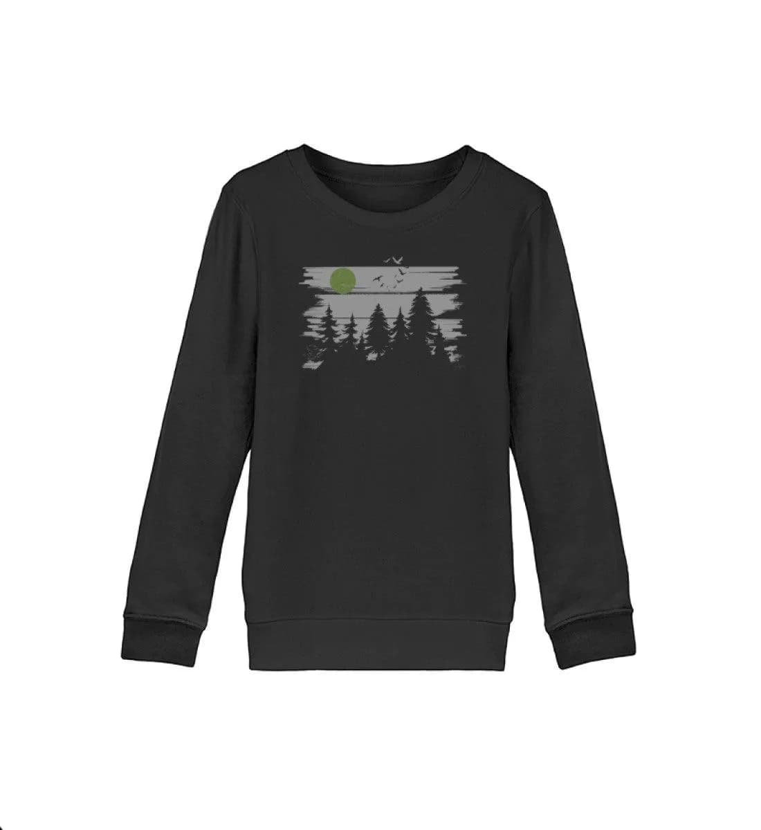 Wald mit Vollmond  - Kinder Bio Sweatshirt
