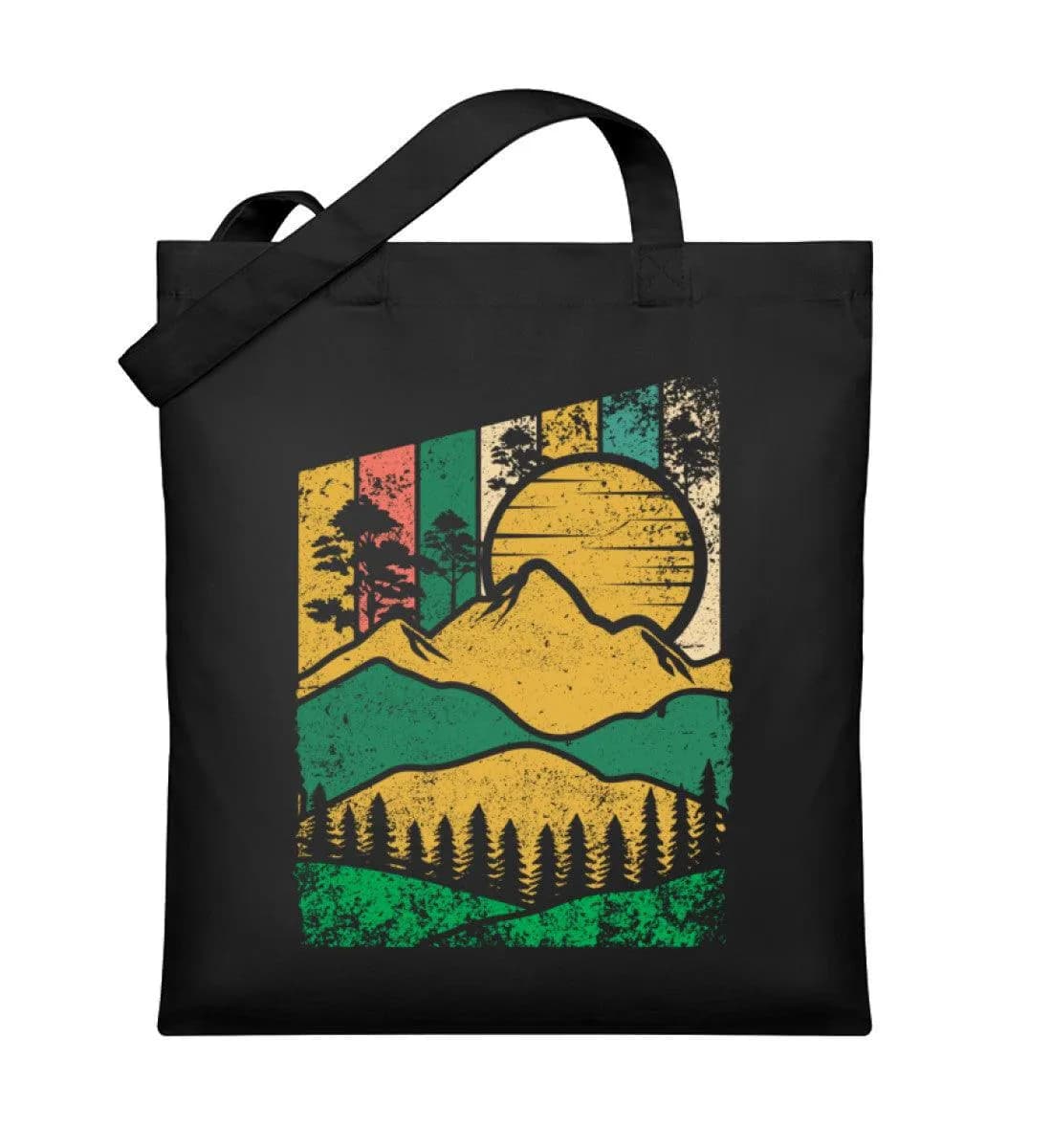 Berg Wald Sonne - Organic Jutebeutel