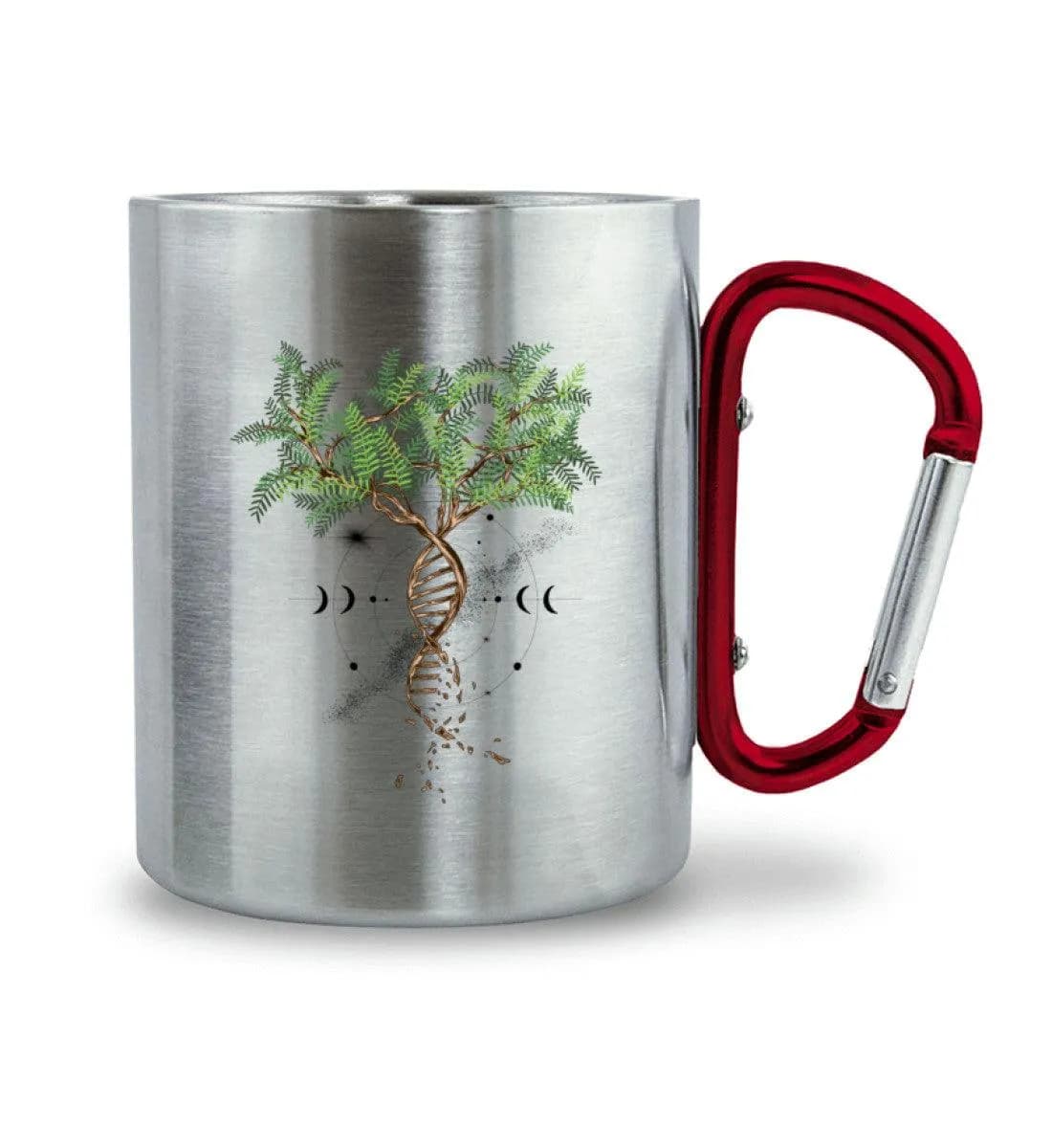 Tree DNA - Edelstahltasse mit Karabinergriff