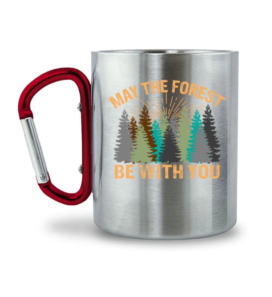 May the forest - Edelstahltasse mit Karabinergriff