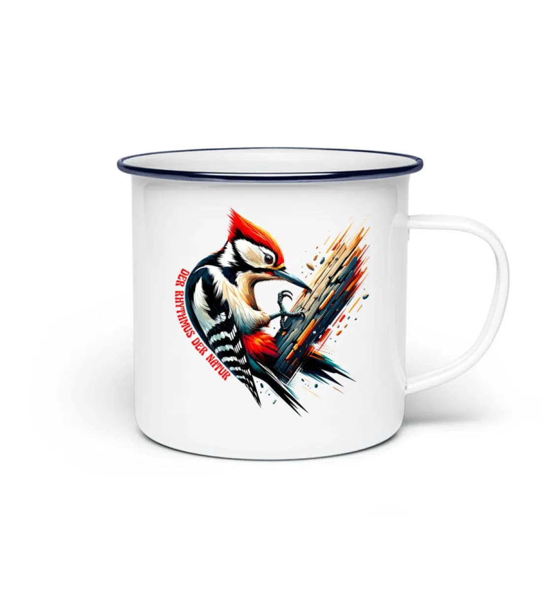 Rhythmus der Natur - Emaille Tasse