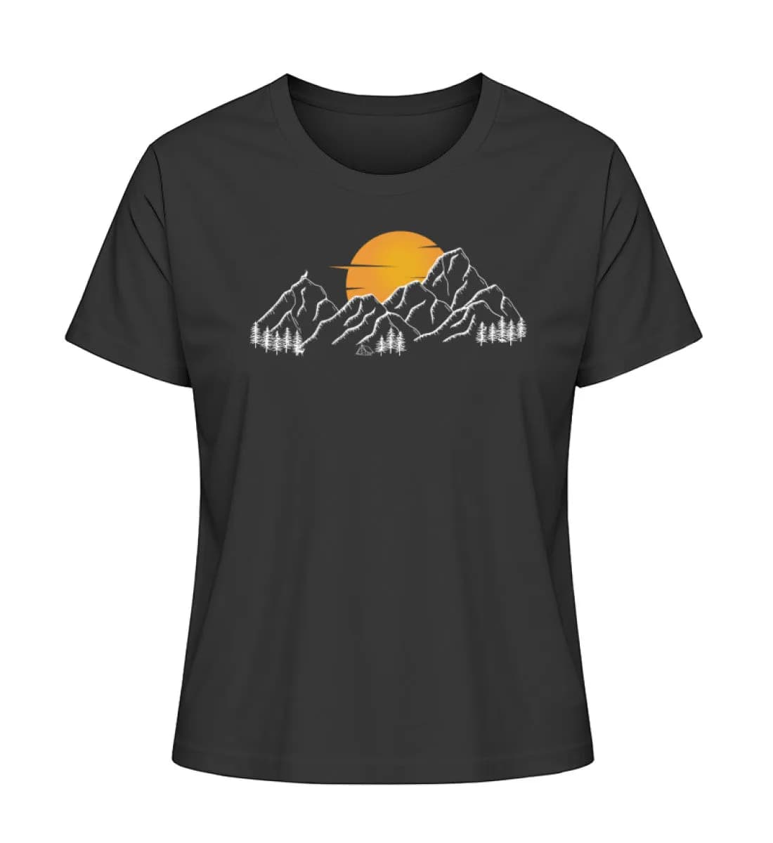 Sonnenuntergang Berge - Damen Premium Bio Shirt