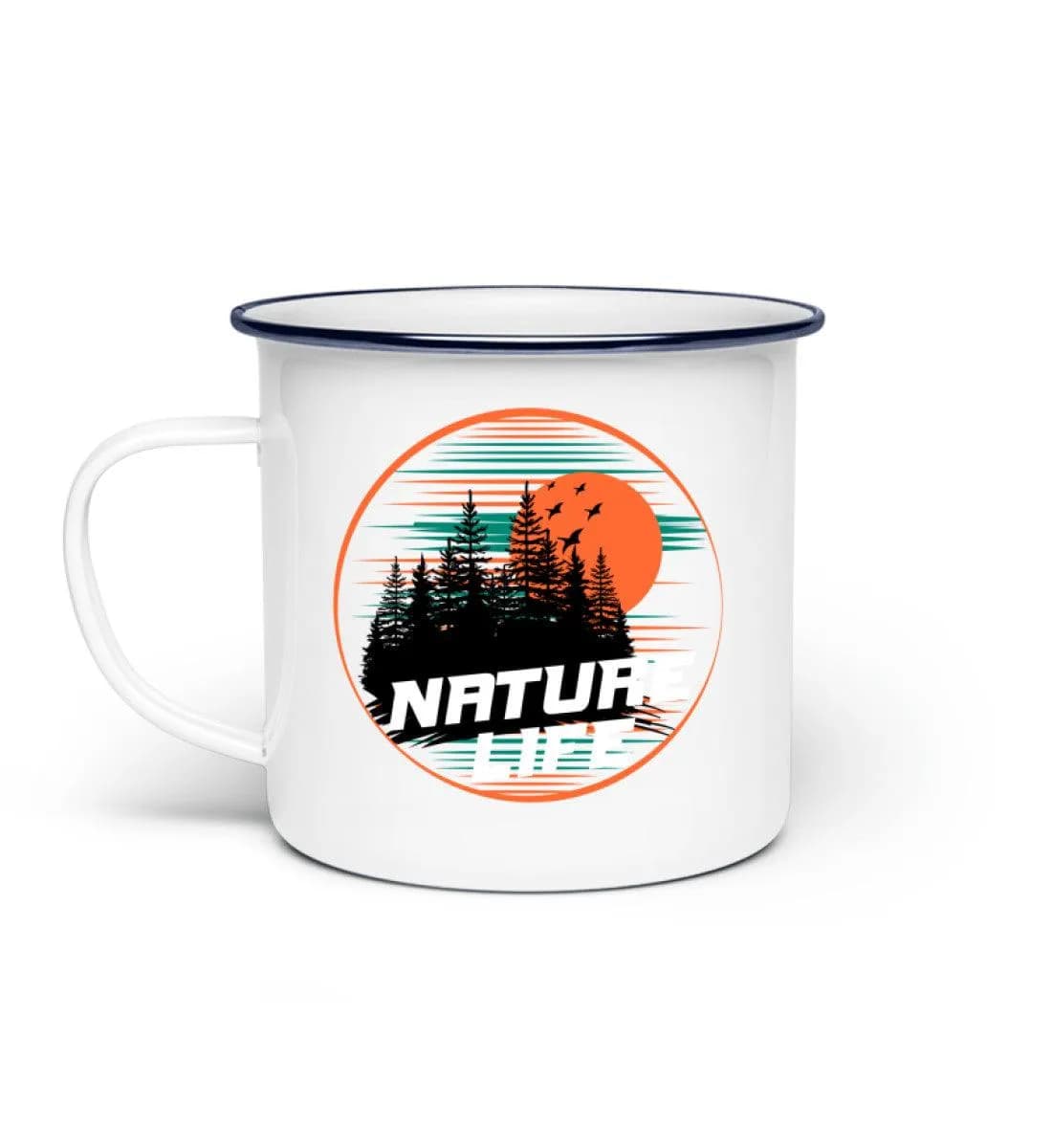 Nature Life Circle - Emaille Tasse