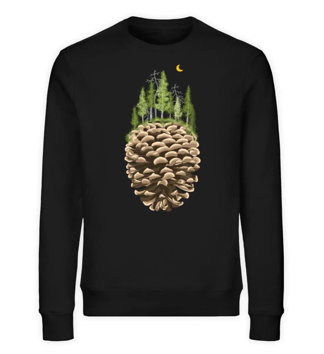Bäume auf Tannenzapfen - Unisex Bio Sweatshirt
