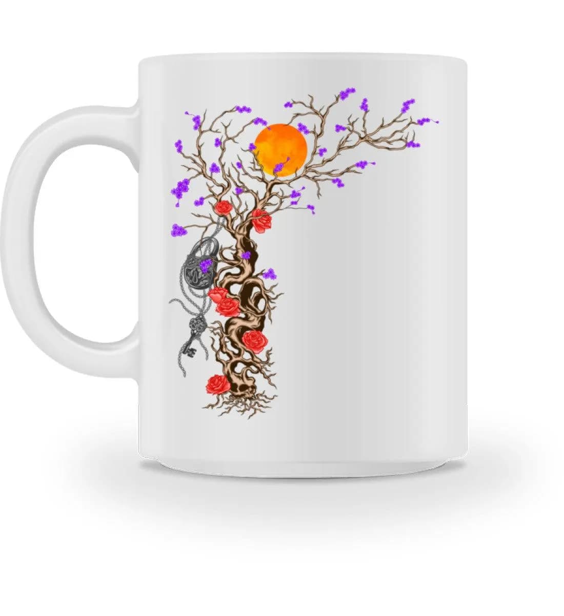 Padlock with roses - Tasse