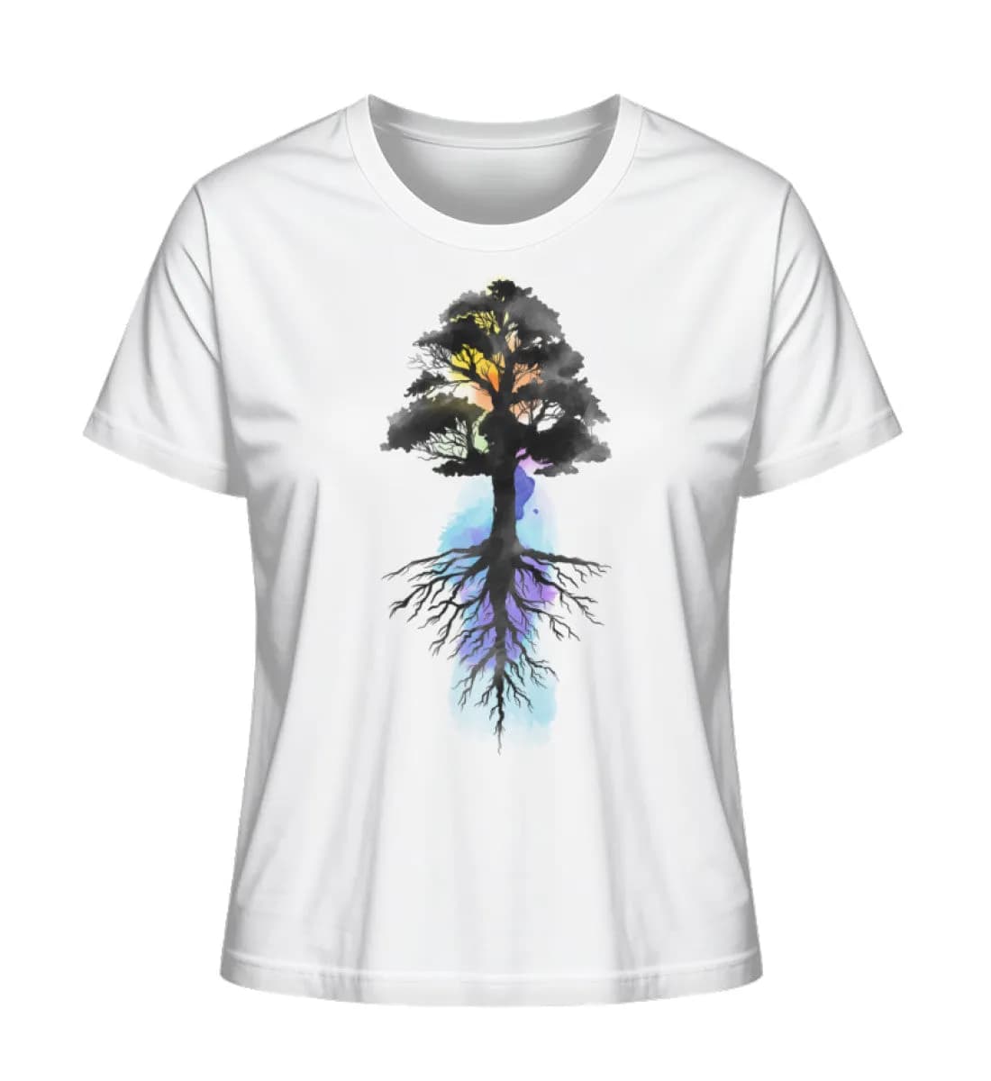Watercolor Tree - Damen Premium Bio Shirt