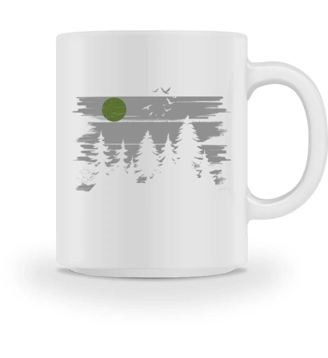 Wald mit Vollmond - Tasse