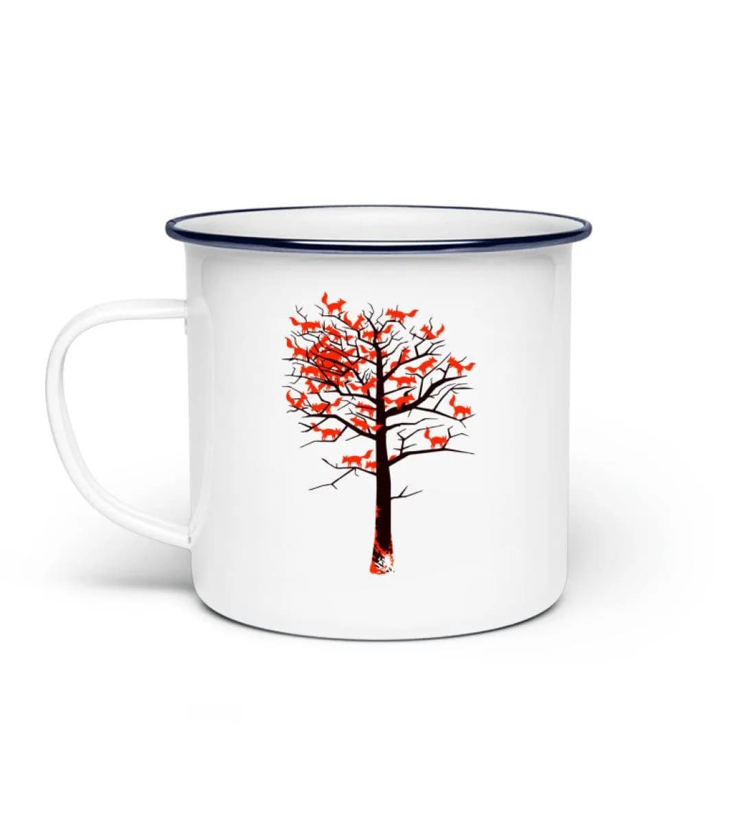 Foxtree - Emaille Tasse