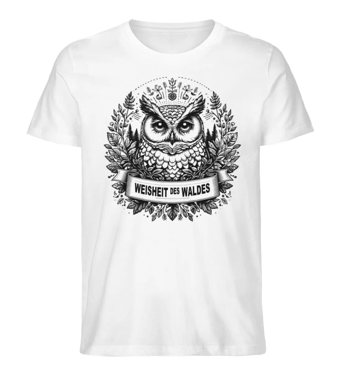 Weisheit des Waldes - Herren Premium Bio Shirt