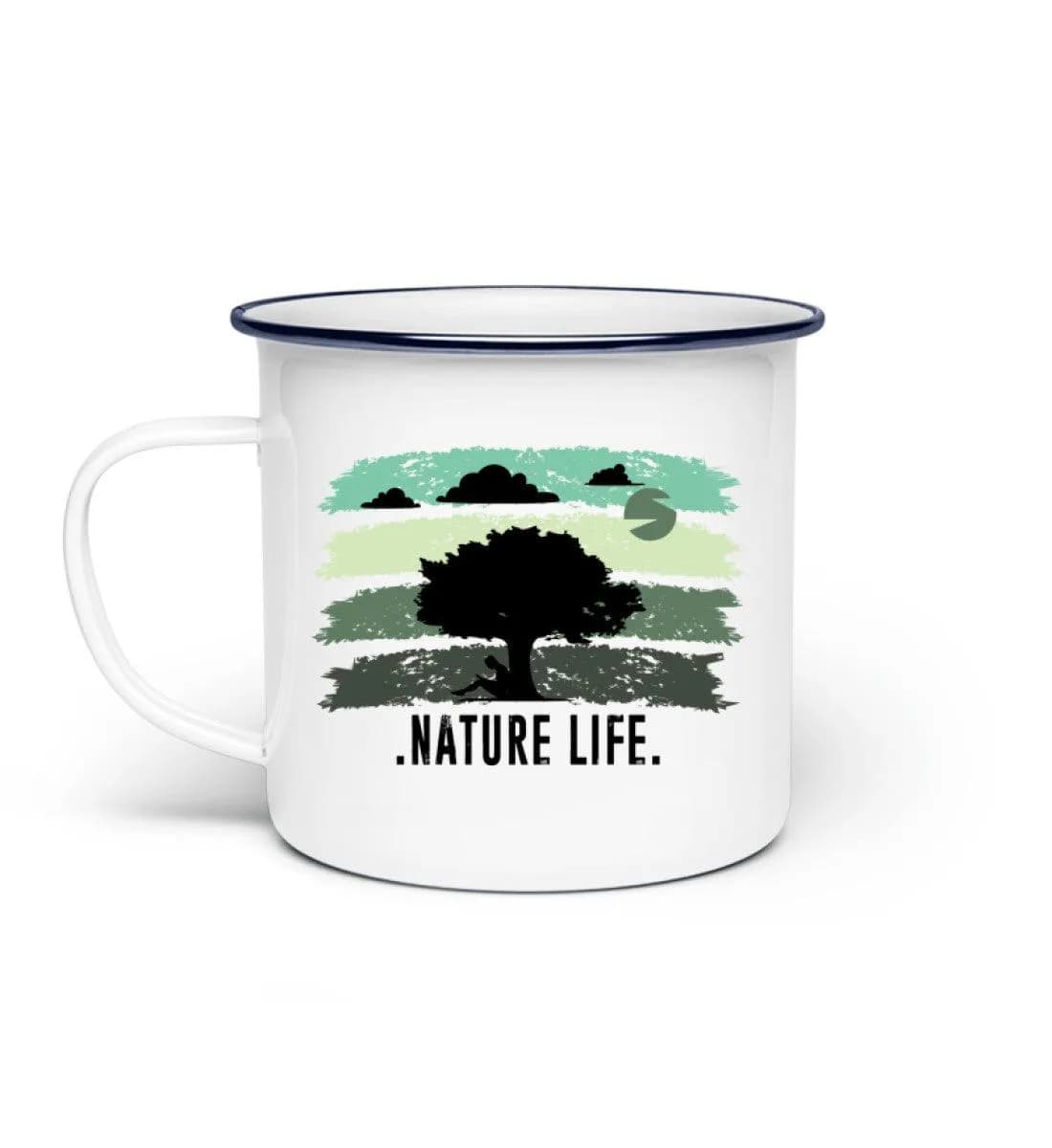 Nature Life Tree - Emaille Tasse
