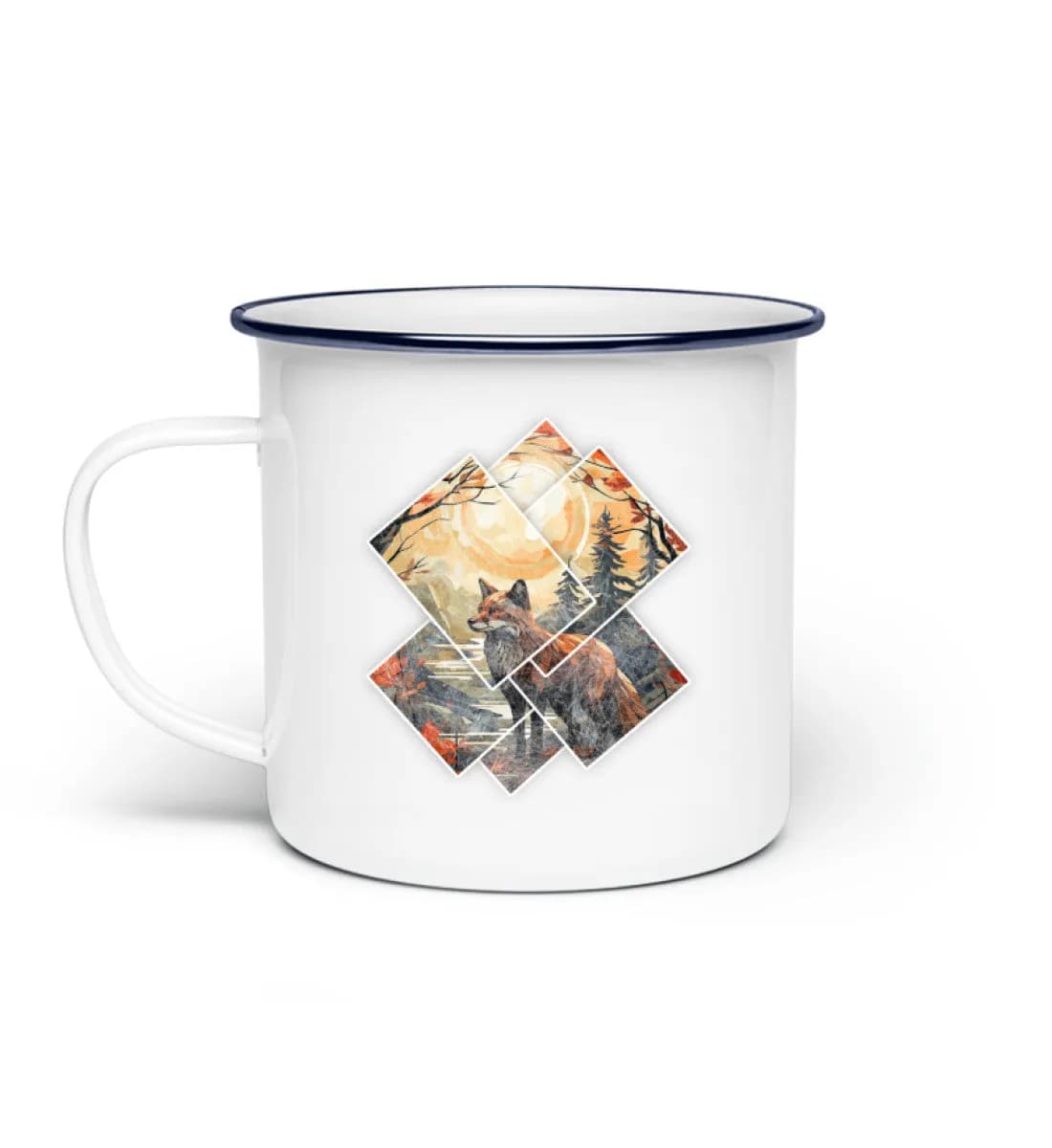 Fox Pictures - Emaille Tasse