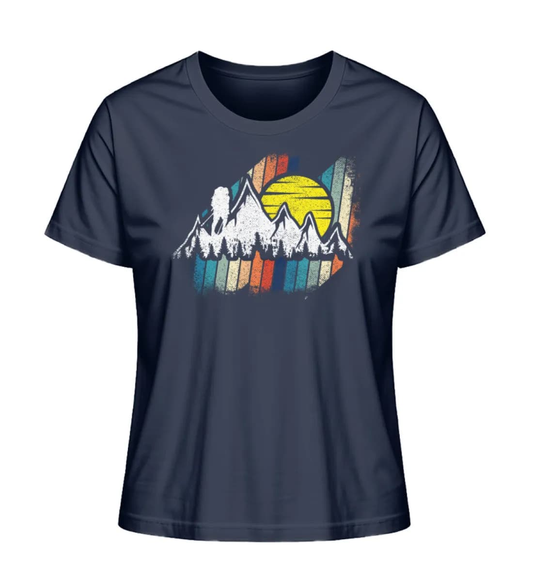 Berge mit Sonne - Damen Premium Bio Shirt