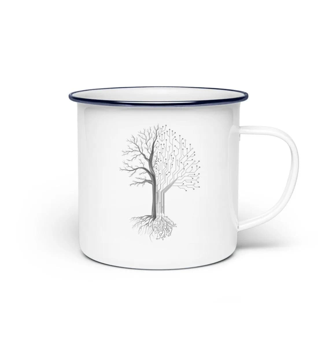 Tree Digital - Emaille Tasse
