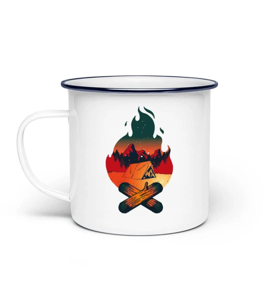 Lagerfeuer - Emaille Tasse