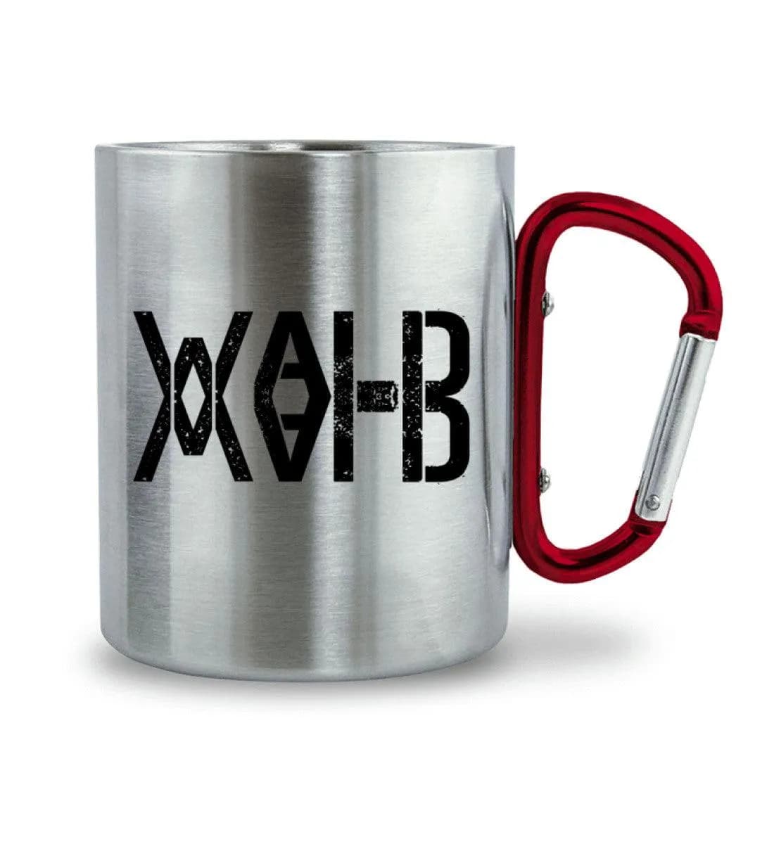 Wald Wald - Edelstahltasse mit Karabinergriff