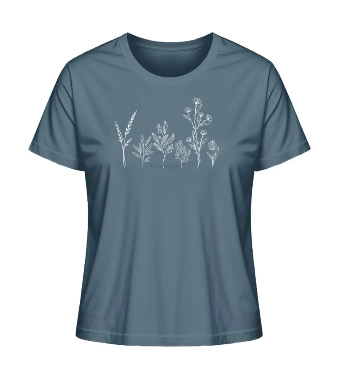 Blumen - Damen Premium Bio Shirt