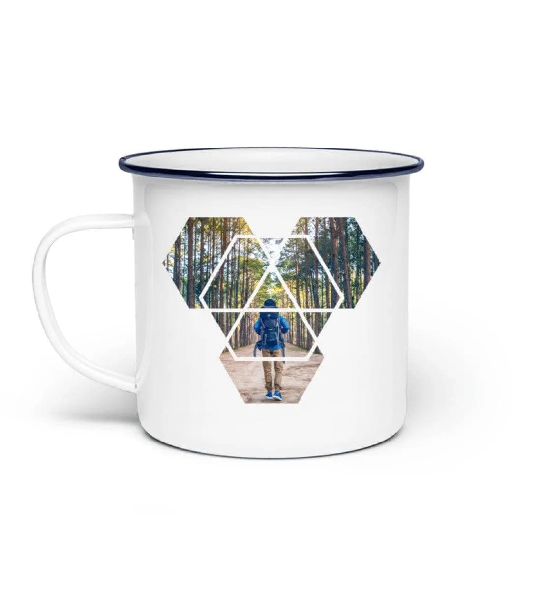 Hexagone - Emaille Tasse
