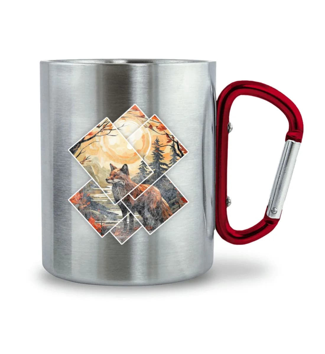 Fox Pictures - Edelstahltasse mit Karabinergriff