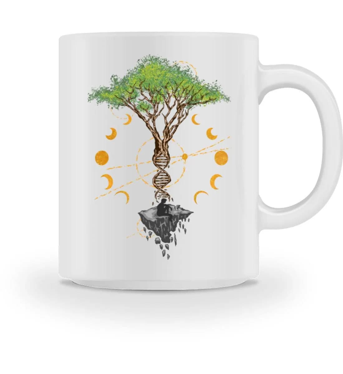 Tree DNA Moon with Man - Tasse
