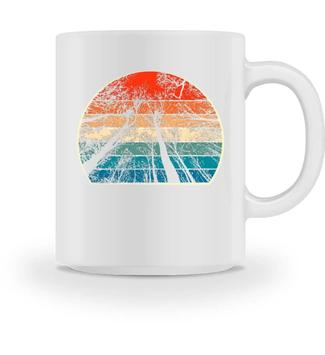 Retro Bäume - Tasse