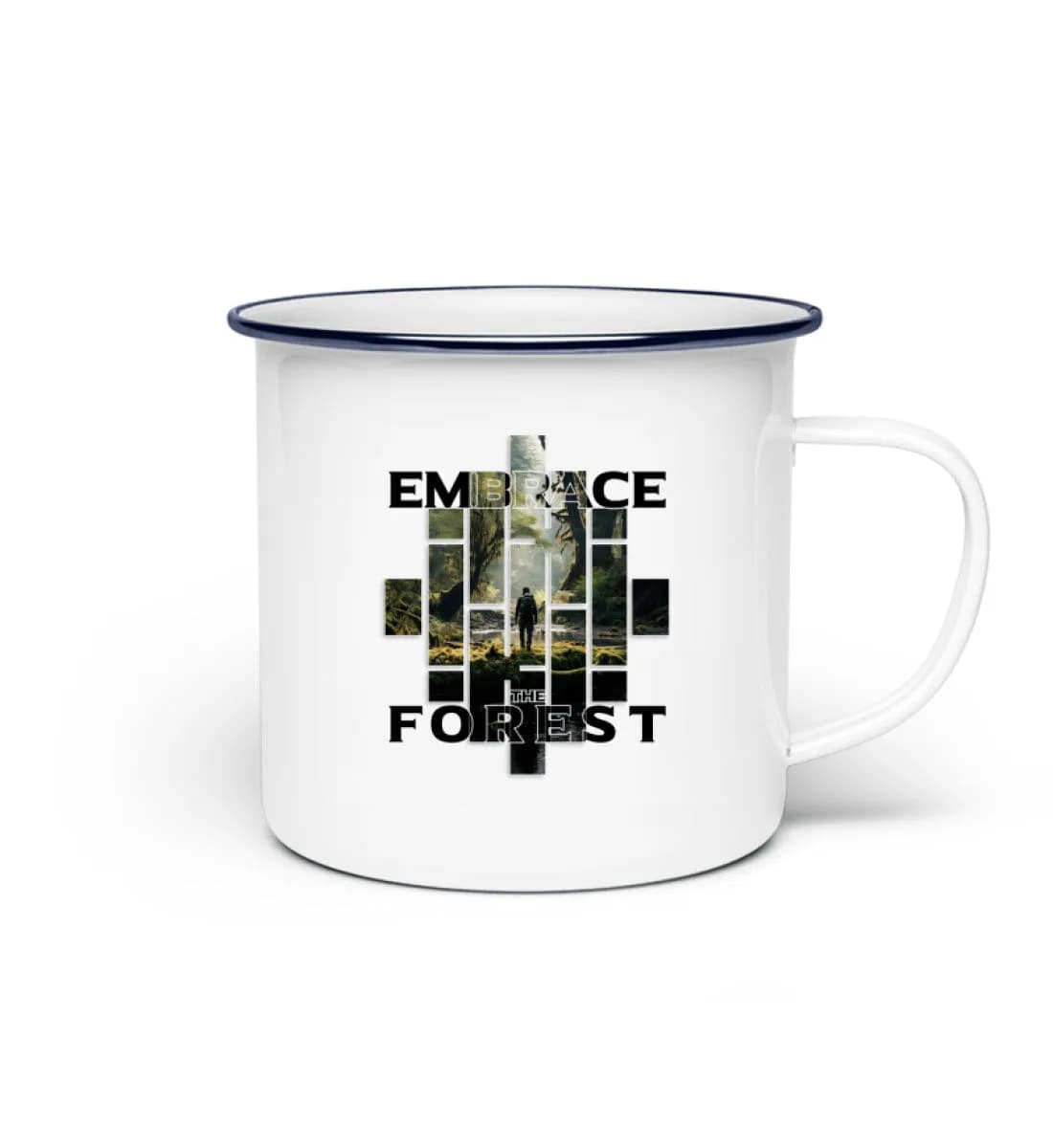 Embrace the forest - Emaille Tasse