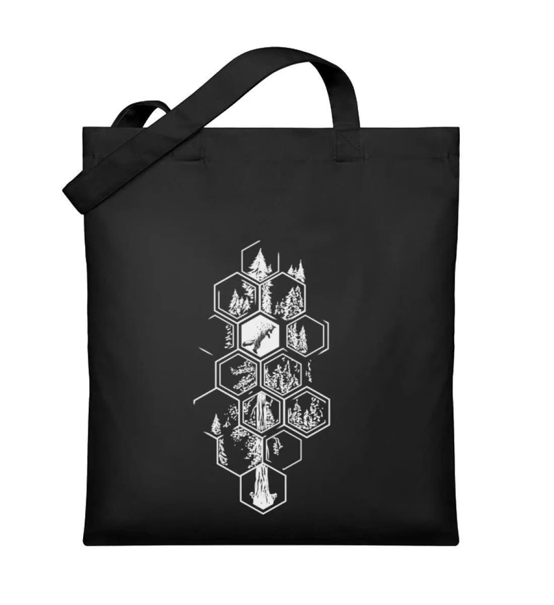 Hexagon Wald - Organic Jutebeutel
