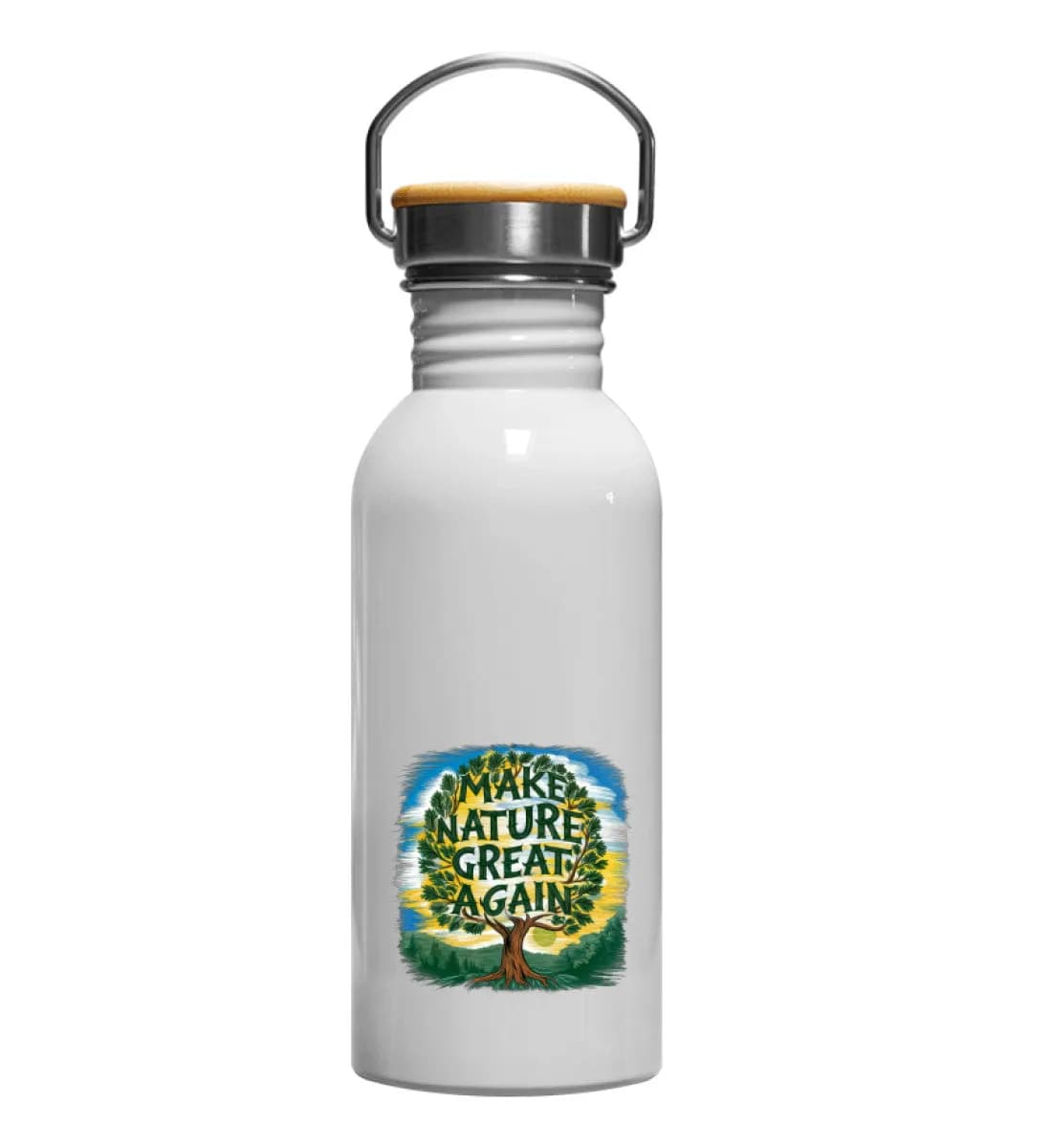 Make Nature great again Tree - Edelstahl Trinkflasche