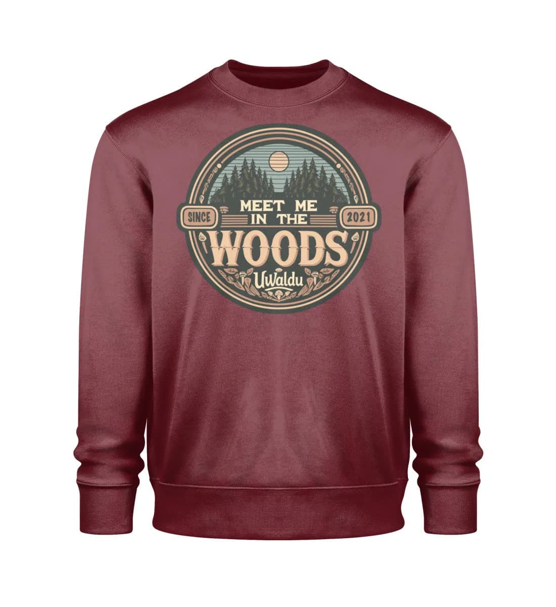 Meet me in the Woods round - Unisex Bio Sweatshirt